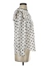 J.Crew Polka Dots Ivory Long Sleeve Silk Top Size 2 - photo 4