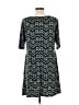 Connected Apparel Chevron-herringbone Teal Green Casual Dress Size 10 - photo 2