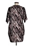 Tucker Chevron-herringbone Brown Short Sleeve Blouse Size M - photo 2