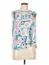 J.Jill 100% Linen Blue Sleeveless Blouse Size L - photo 1