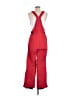 Descente 100% Polyester Red Snow Pants With Bib Size 8 - photo 2