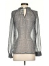 The Limited 100% Polyester Gray Long Sleeve Blouse Size XS - photo 2