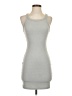 Cider Solid Gray Casual Dress Size XS - photo 1