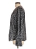 Joie 100% Polyester Animal Print Gray Long Sleeve Blouse Size L - photo 5