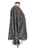 Joie 100% Polyester Animal Print Gray Long Sleeve Blouse Size L - photo 4