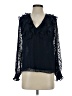 Hutch 100% Polyester Blue Long Sleeve Blouse Size S - photo 1