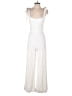 Alexis 100% Viscose Solid Ivory Jumpsuit Size S - photo 1