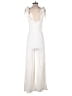 Alexis 100% Viscose Solid Ivory Jumpsuit Size S - photo 2