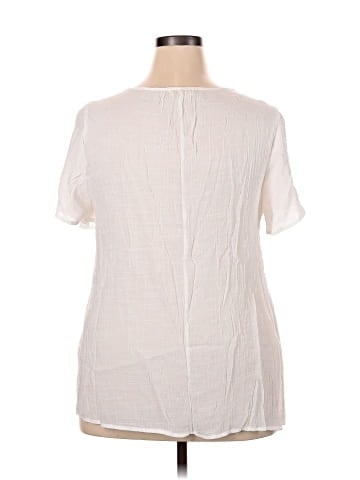 Indigo Rose Short Sleeve Blouse (view 2)