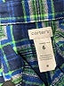 Carter's 100% Cotton Plaid Green Long Sleeve Button-Down Shirt Size 6 - photo 3
