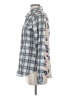 CAbi 100% Cotton Plaid Silver Long Sleeve Button-Down Shirt Size S - photo 5