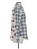 CAbi 100% Cotton Plaid Silver Long Sleeve Button-Down Shirt Size S - photo 4