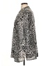 Creation L 100% Polyester Animal Print Silver 3/4 Sleeve Blouse Size 16 - photo 5