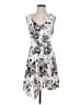 Meadow Rue 100% Polyester Print White Casual Dress Size 0 (petite) - photo 1