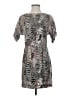 Rag & Bone 100% Silk Animal Print Gray Cocktail Dress Size 4 - photo 1