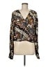 White Crow 100% Rayon Brown Long Sleeve Blouse Size M - photo 1