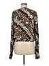White Crow 100% Rayon Brown Long Sleeve Blouse Size M - photo 2