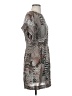 Rag & Bone 100% Silk Animal Print Gray Cocktail Dress Size 4 - photo 4