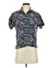 Uniqlo Floral Green Short Sleeve Blouse Size XS - photo 1