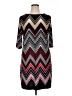Studio One Chevron-herringbone Burgundy Casual Dress Size XL - photo 1