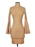 Venus Solid Tan Casual Dress Size XS - photo 1