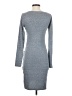 Leith Solid Gray Casual Dress Size S - photo 2
