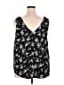 Maurices 100% Polyester Black Sleeveless Blouse Size 20 (2) - photo 2