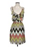 BCBGeneration Chevron-herringbone Gray Green Casual Dress Size XS (estimated) - photo 1