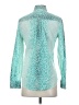 Equipment 100% Cotton Print Teal Long Sleeve Blouse Size XS - photo 2