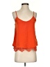 Blue Rain 100% Polyester Orange Sleeveless Top Size XS - photo 1