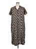 Dana Buchman 100% Polyester Print Black Casual Dress Size XL - photo 1