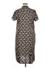 Dana Buchman 100% Polyester Print Black Casual Dress Size XL - photo 2