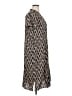 Dana Buchman 100% Polyester Print Black Casual Dress Size XL - photo 4