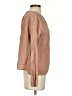Self Contrast Tan Long Sleeve Blouse Size S - photo 4