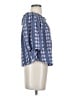 Mahina 100% Rayon Blue 3/4 Sleeve Blouse Size S - photo 4
