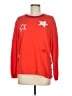 Foil 100% Cotton Stars Red Pullover Sweater Size M - photo 1
