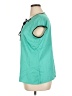 Worthington 100% Polyester Teal Short Sleeve Top Size XL - photo 5