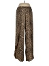 Peyton Jensen 100% Polyester Animal Print Gold Casual Pants Size L - photo 1