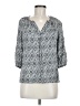 Anne Carson 100% Rayon Gray 3/4 Sleeve Blouse Size M - photo 1