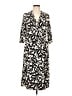 Bisou Bisou Print Black Casual Dress Size 10 - photo 1