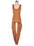 Girlfriend Collective Solid Brown Tan Jumpsuit Size S - photo 1