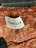 Emelia 100% Rayon Orange 3/4 Sleeve Blouse Size L - photo 7