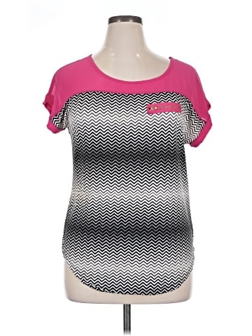 Ashley Blue Short Sleeve Top (view 1)