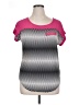Ashley Blue Pink Short Sleeve Top Size 1X - photo 1