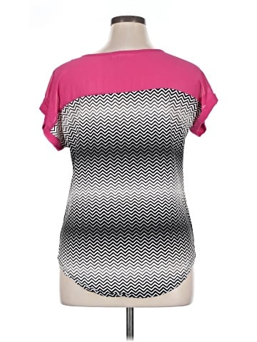 Ashley Blue Short Sleeve Top (view 2)
