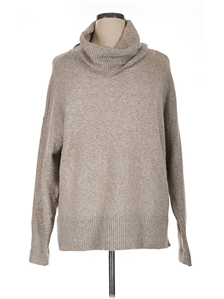 Pre-owned Vero Moda Turtleneck Sweater In Tan