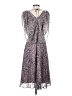 Halston Heritage 100% Polyester Animal Print Gray Cocktail Dress Size 0 - photo 2
