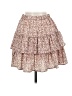 Shein 100% Polyester Floral Pink Casual Skirt Size 6 - photo 2