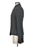 MICHAEL Michael Kors 100% Silk Houndstooth Black Long Sleeve Silk Top Size 8 - photo 5