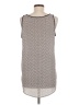 Ann Taylor LOFT 100% Polyester Gray Casual Dress Size M - photo 2